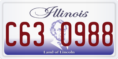 IL license plate C630988