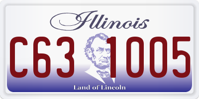 IL license plate C631005