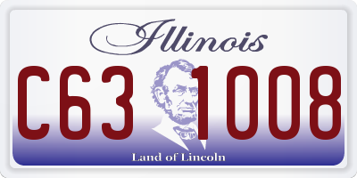 IL license plate C631008
