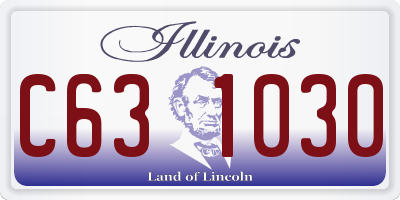 IL license plate C631030