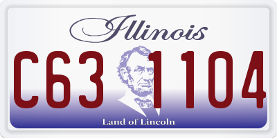 IL license plate C631104