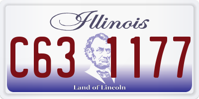 IL license plate C631177