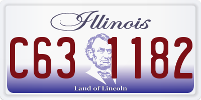 IL license plate C631182