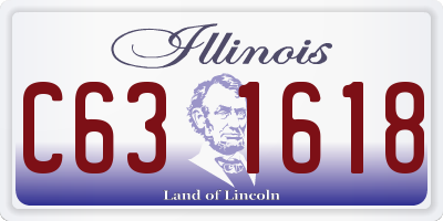 IL license plate C631618