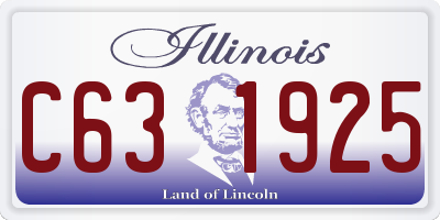 IL license plate C631925