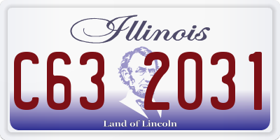 IL license plate C632031