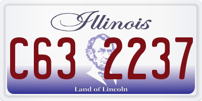 IL license plate C632237