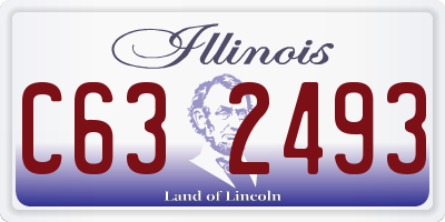 IL license plate C632493