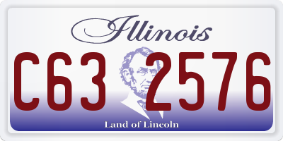 IL license plate C632576