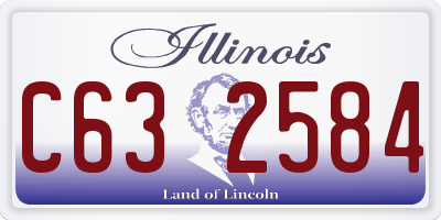 IL license plate C632584