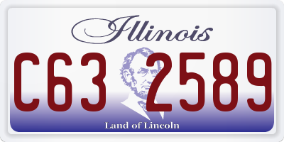 IL license plate C632589