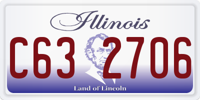 IL license plate C632706