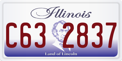 IL license plate C632837
