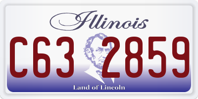 IL license plate C632859
