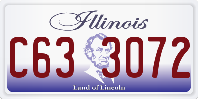 IL license plate C633072