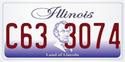 IL license plate C633074