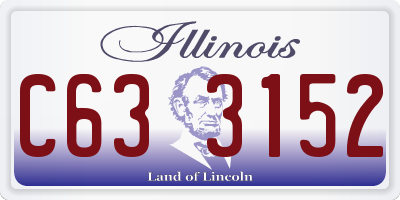 IL license plate C633152