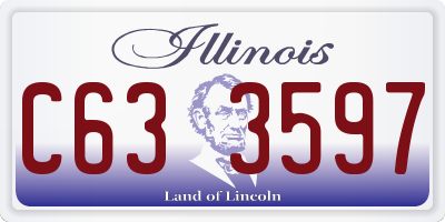 IL license plate C633597
