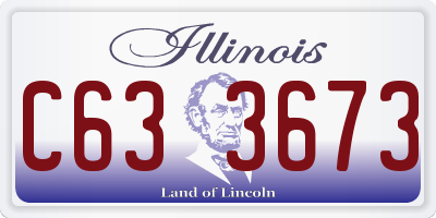 IL license plate C633673