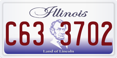 IL license plate C633702