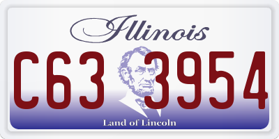IL license plate C633954