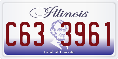 IL license plate C633961