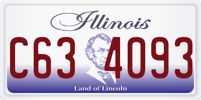 IL license plate C634093