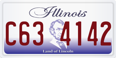 IL license plate C634142