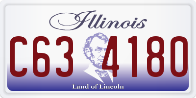 IL license plate C634180