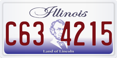 IL license plate C634215