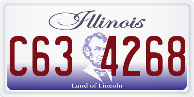 IL license plate C634268