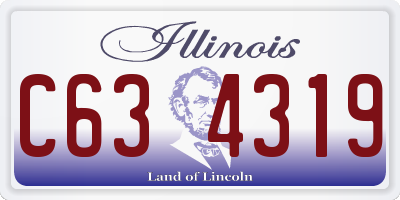 IL license plate C634319
