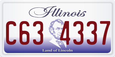IL license plate C634337