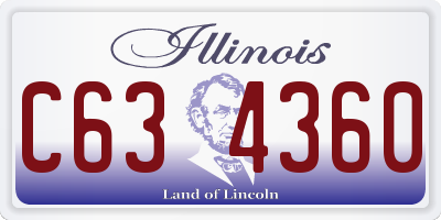 IL license plate C634360