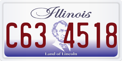 IL license plate C634518