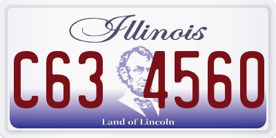 IL license plate C634560