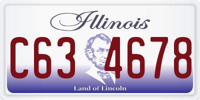 IL license plate C634678