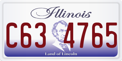 IL license plate C634765