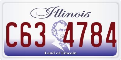 IL license plate C634784