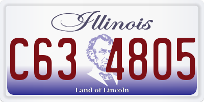 IL license plate C634805