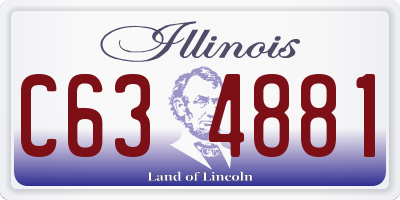 IL license plate C634881