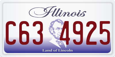 IL license plate C634925