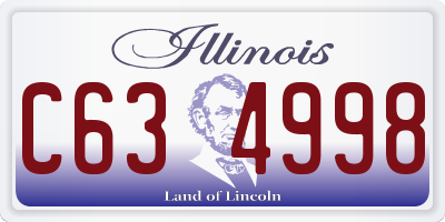 IL license plate C634998