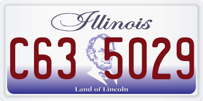 IL license plate C635029