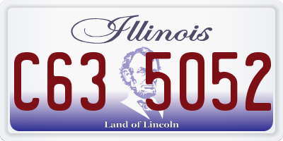IL license plate C635052