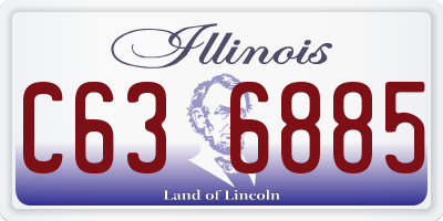 IL license plate C636885