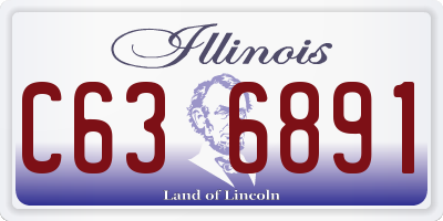 IL license plate C636891