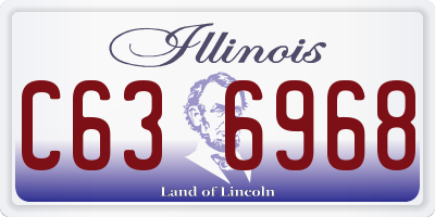IL license plate C636968