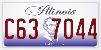 IL license plate C637044