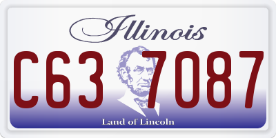 IL license plate C637087